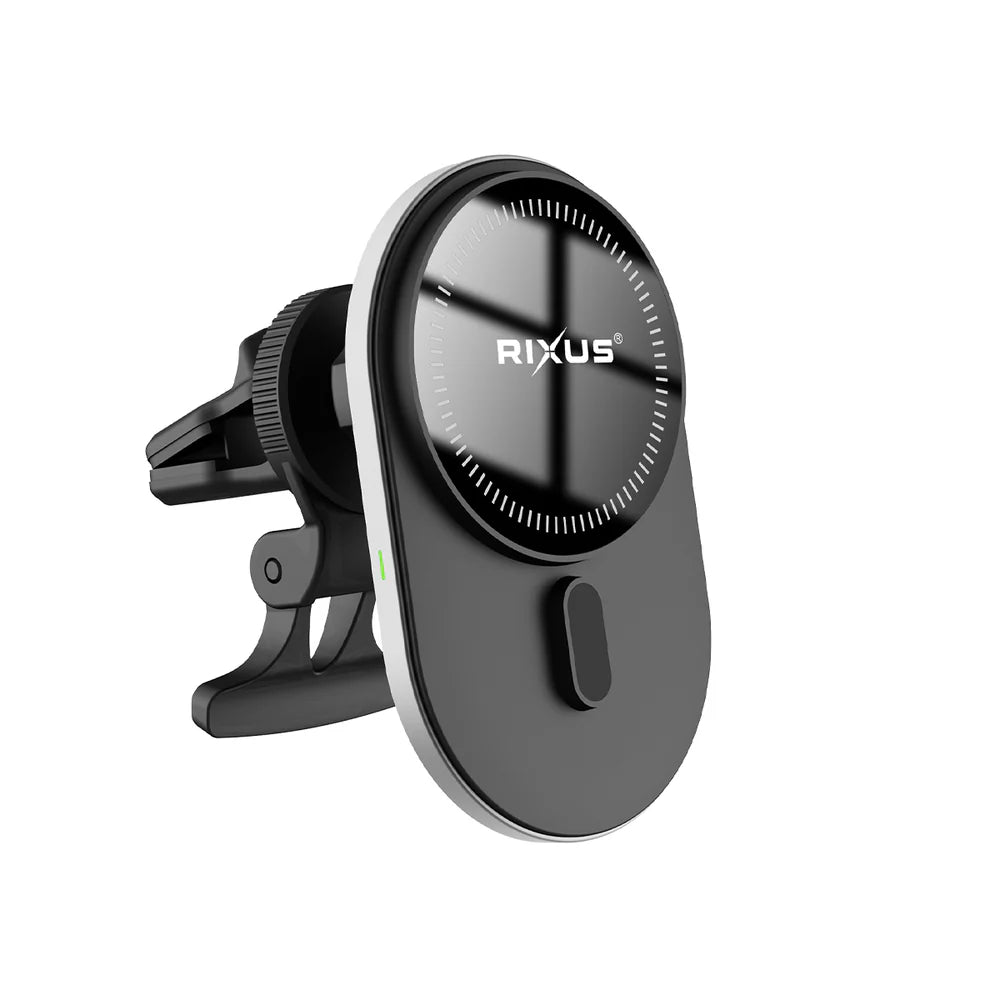 RixusRXWC13 Kabelloses Autoladegerät, MagSafe-Kompatibilität, 15 W, Space Grau
