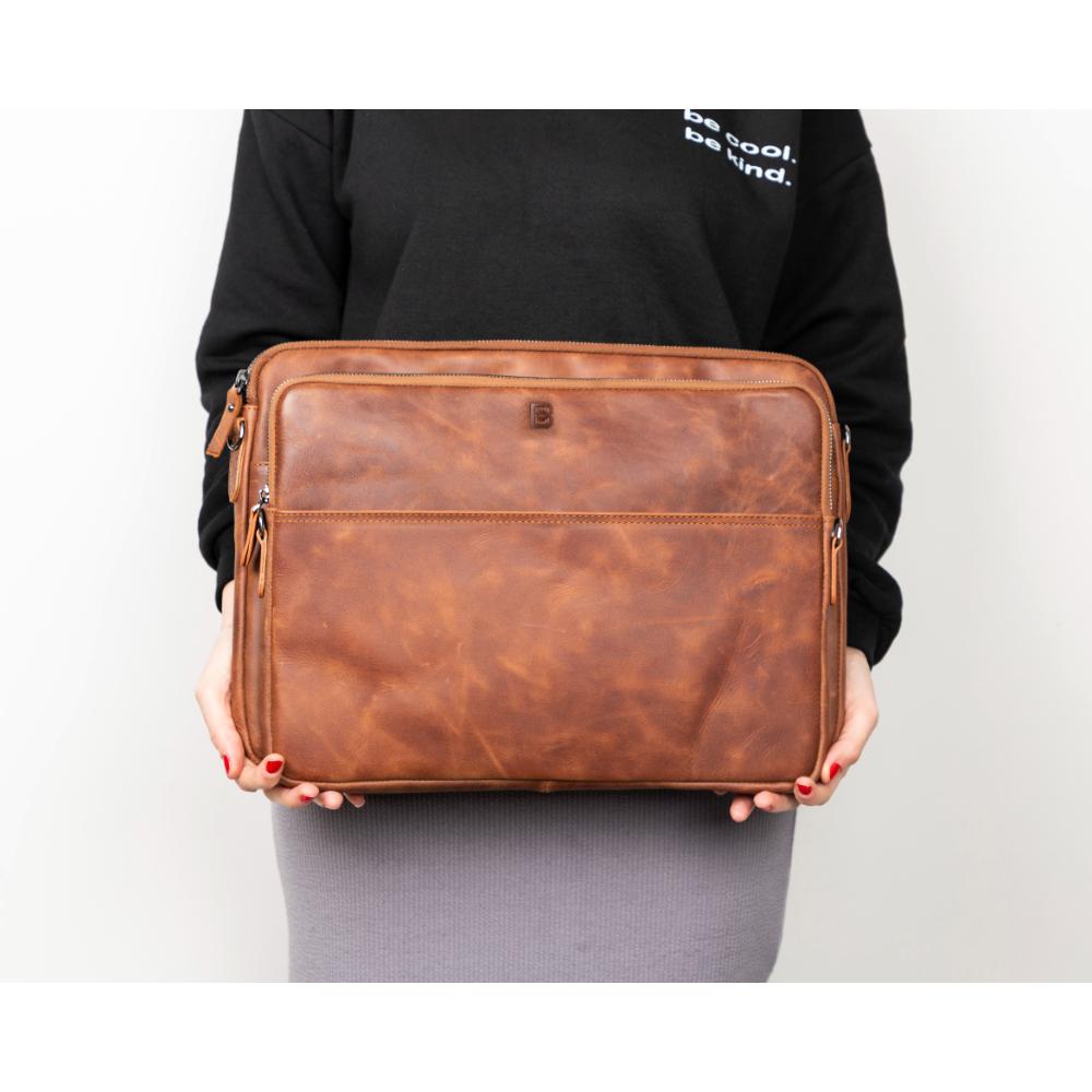 Hamilton Slim Leder-Laptoptasche – Stil trifft auf Funktionalität