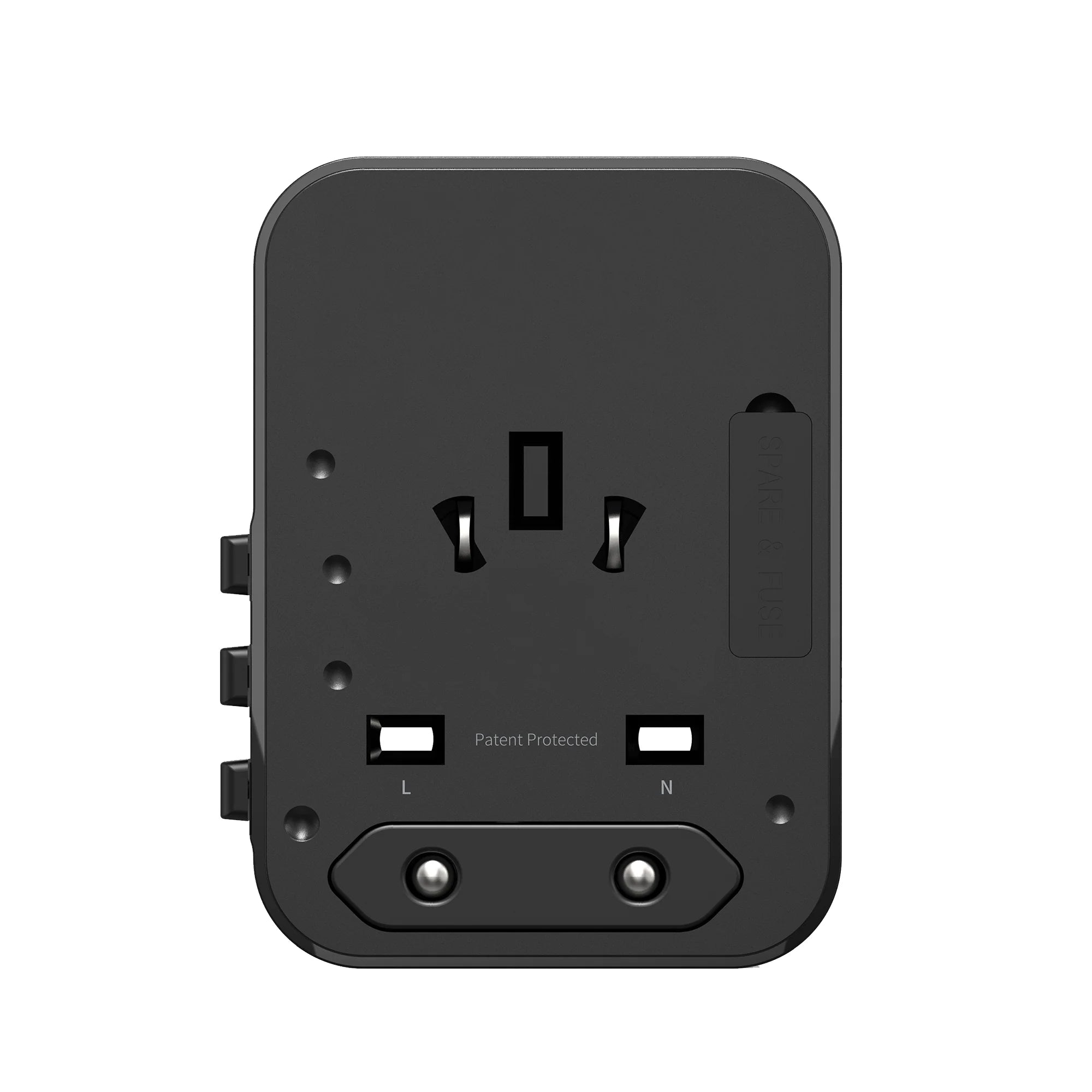 Universeller Reiseadapter Travel Reise 25W Adapter USB-A & USB-C PD für 150+ Länder – Schwarz