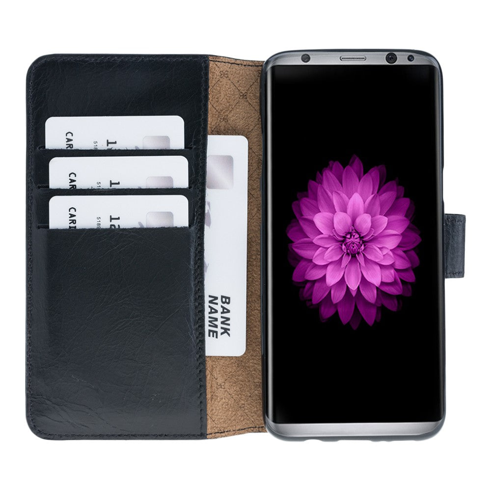 Samsung Galaxy S8  Wallet Book Tasche - Schwarz