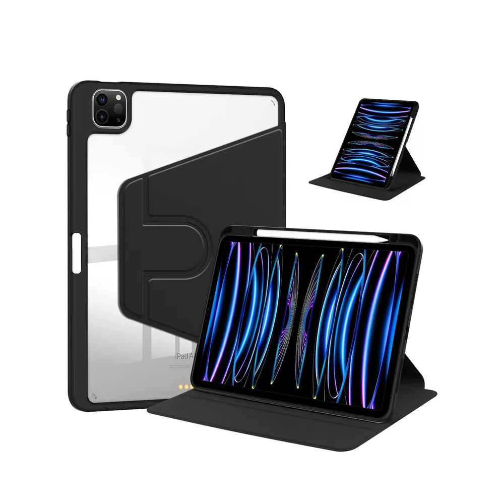 PU Leder Schutzhülle für iPad Air & Pro 11" – Schwarz
