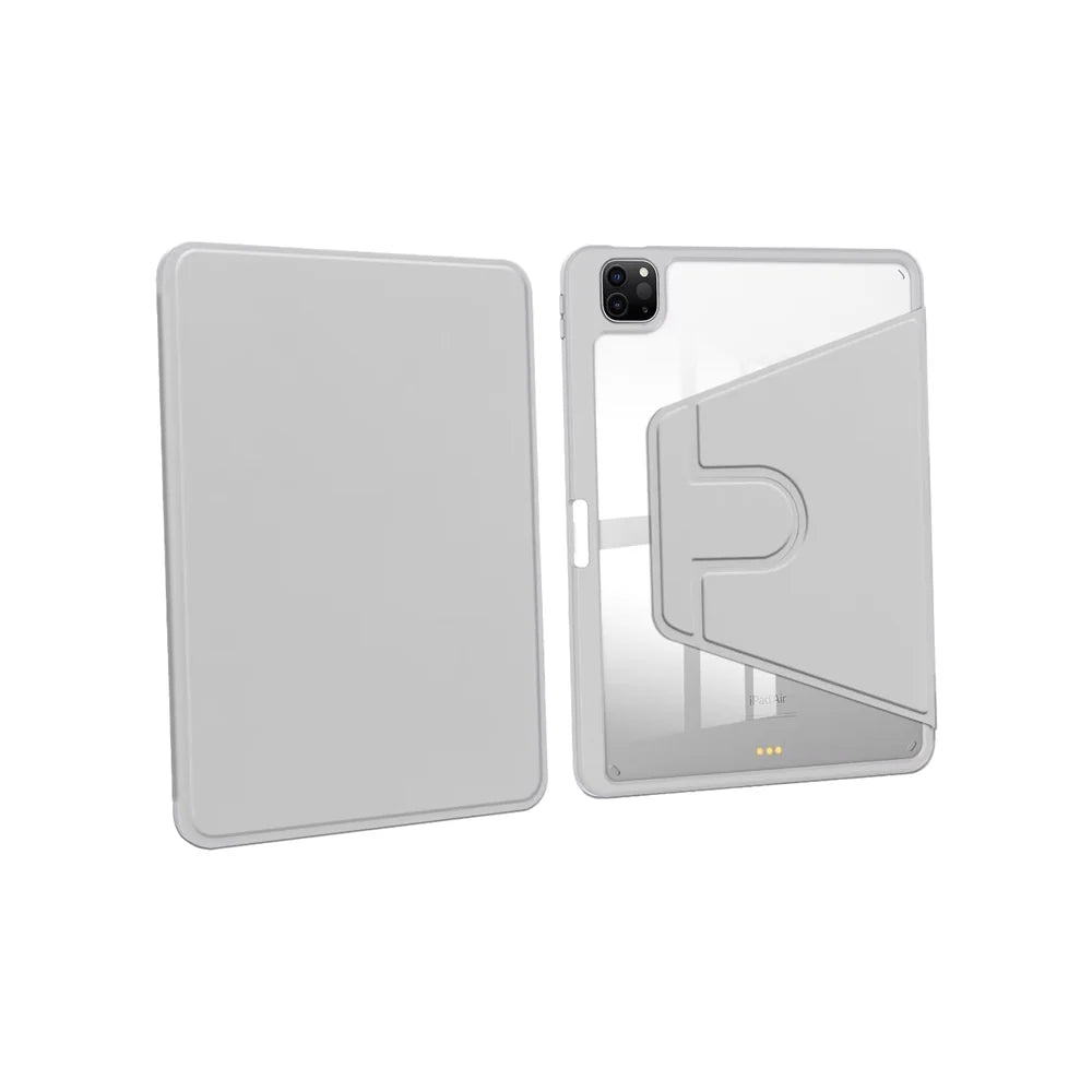 PU Leder Schutzhuelle Grau fuer iPad Pro 11"