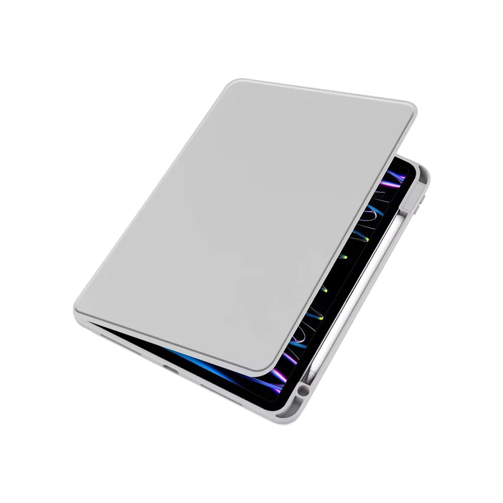PU Leder Schutzhuelle Grau fuer iPad Pro 11"