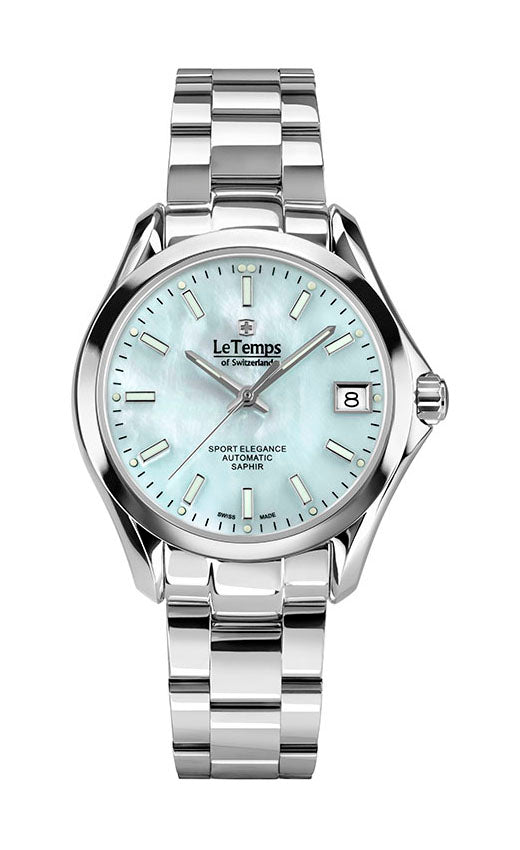 Sport Elegance Lady 33 Automatik Damenuhr mit silbernem Edelstahlarmband
