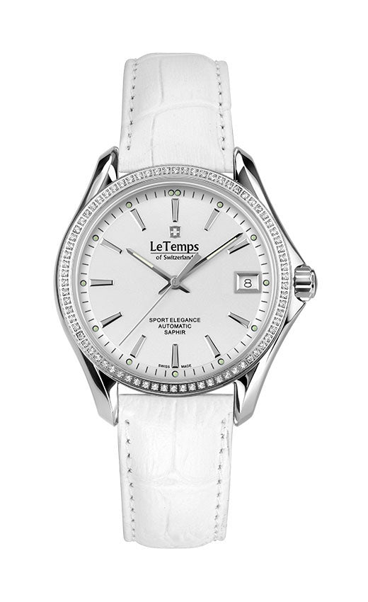Sport Elegance Lady 33 Automatik Damenuhr mit silbernem Edelstahlarmband