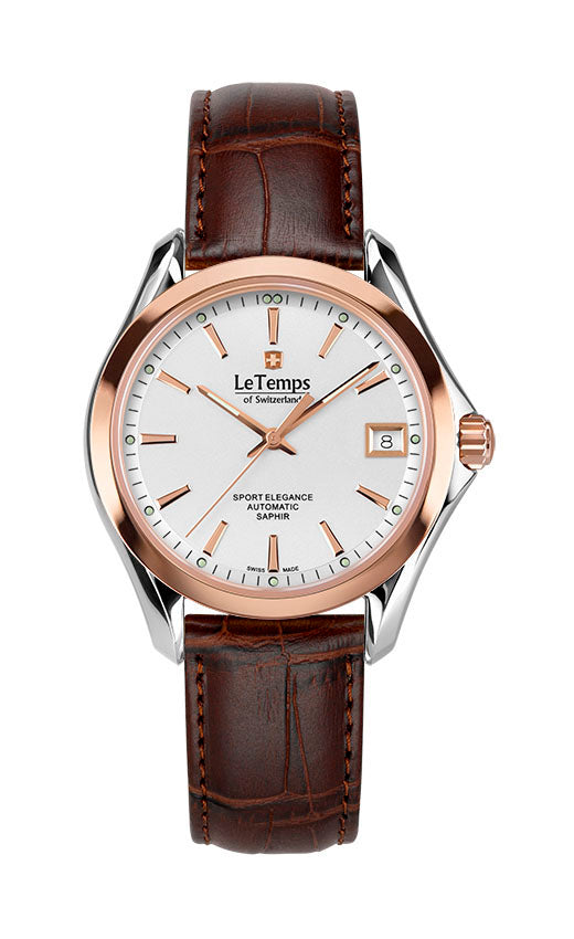 Sport Elegance Lady 33 Automatik Damenuhr mit silbernem Edelstahlarmband