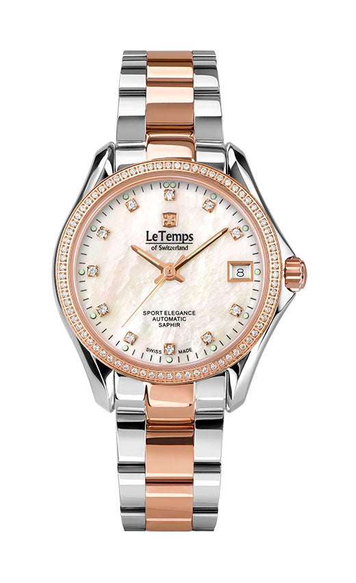 Sport Elegance Lady 33 Automatik Damenuhr mit silbernem Edelstahlarmband