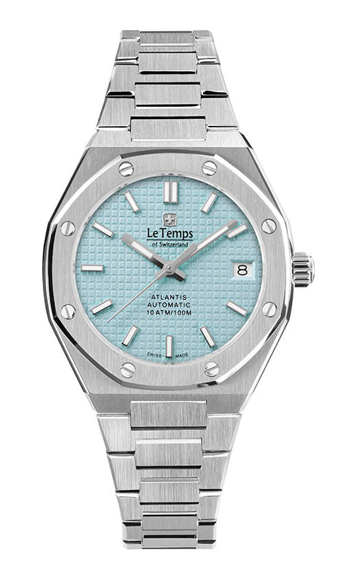 Atlantis Lady Automatik Damenuhr mit silbernem Edelstahlarmband