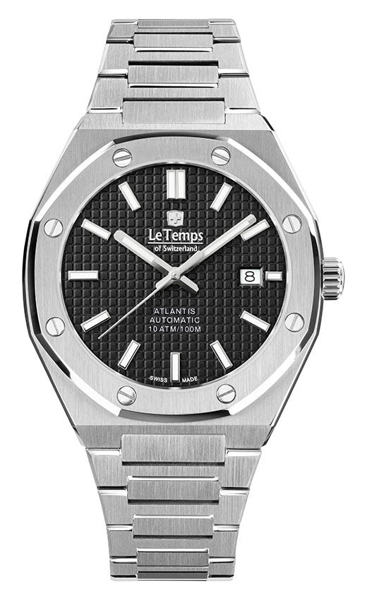 Atlantis Gent Automatik Herrenuhr mit silbernem Edelstahlarmband