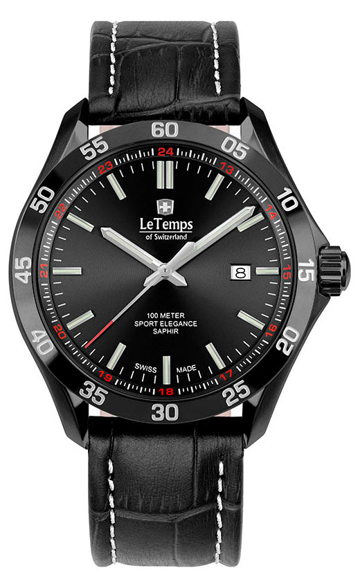 Sport Elegance Gent 43 Herrenuhr – Saphirglas