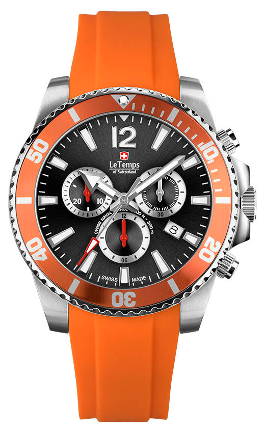Swiss Naval Patrol Chronograph Diver Unisex Uhr – Saphirglas