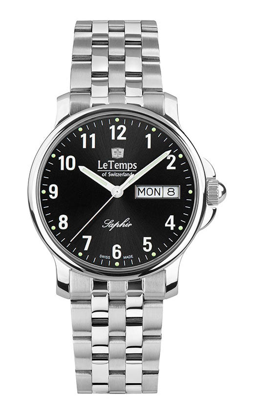 Zafira Unisex Unisex Uhr mit silbernem Edelstahlarmband – Saphirglas