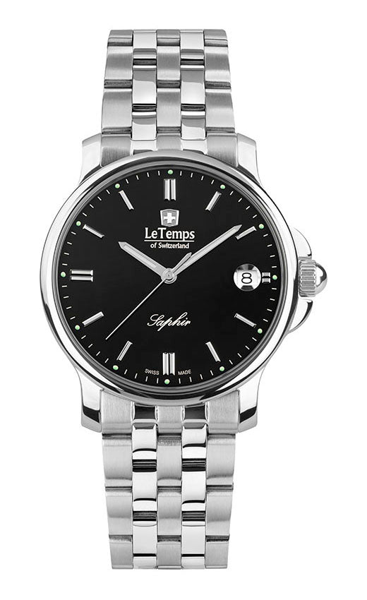 Zafira Unisex Unisex Uhr mit silbernem Edelstahlarmband – Saphirglas