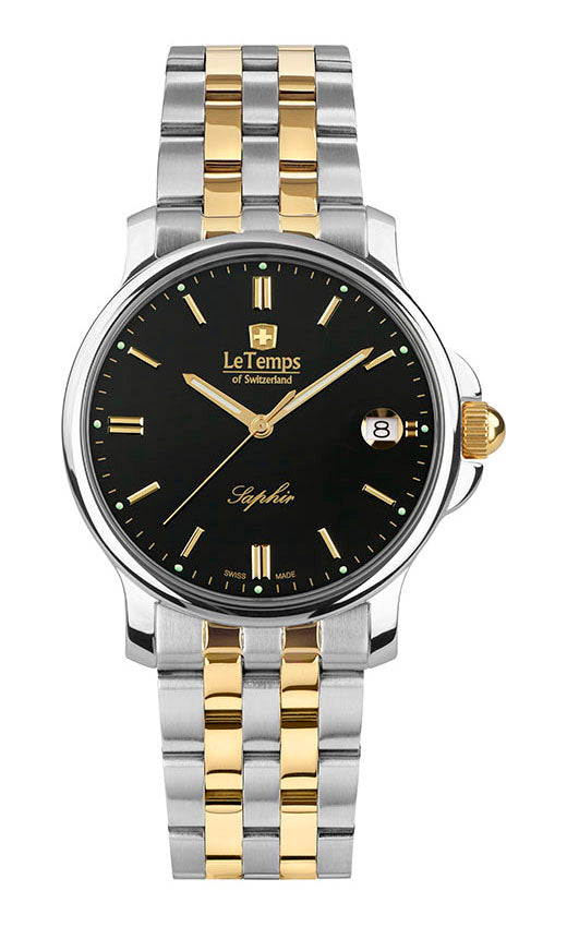 Zafira Unisex Unisex Uhr mit vergoldetem Edelstahlarmband – Saphirglas