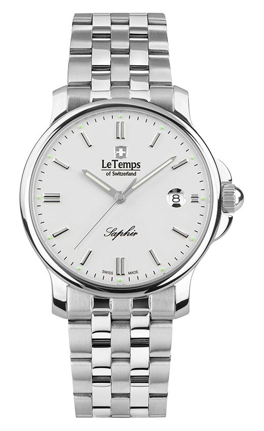 Zafira Gent Herrenuhr mit silbernem Edelstahlarmband – Saphirglas