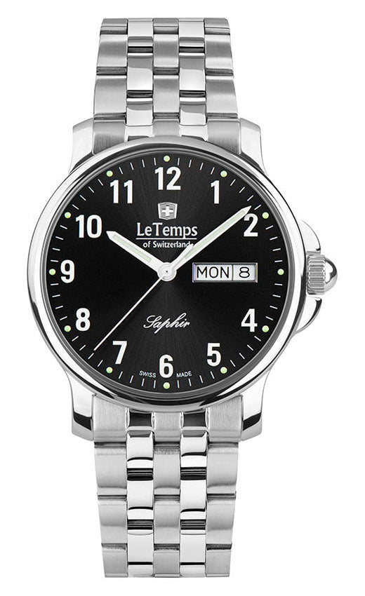 Zafira Gent Herrenuhr mit silbernem Edelstahlarmband – Saphirglas