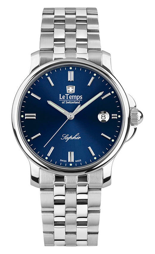 Zafira Gent Herrenuhr mit silbernem Edelstahlarmband – Saphirglas