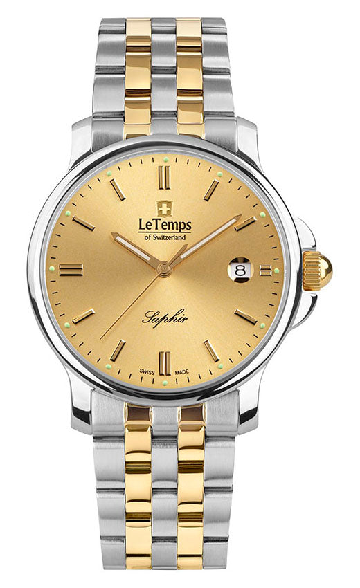 Zafira Gent Herrenuhr mit silbernem Edelstahlarmband – Saphirglas