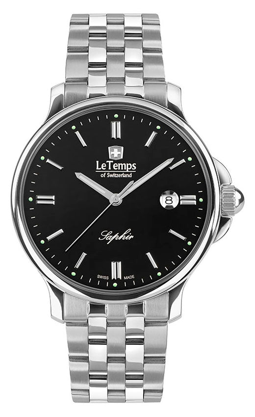 Zafira Gent 41 Herrenuhr mit silbernem Edelstahlarmband – Saphirglas