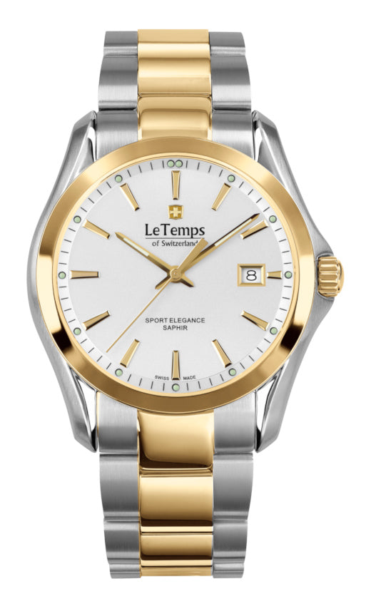 Sport Elegance Gent Herrenuhr mit vergoldetem Edelstahlarmband