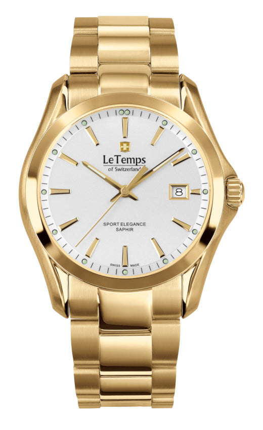 Sport Elegance Gent Herrenuhr mit vergoldetem Edelstahlarmband