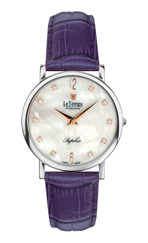 Zafira Slim Unisex Uhr mit silbernem Milanaisearmband – Saphirglas