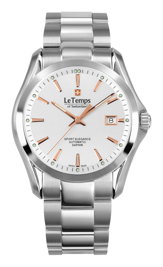 Sport Elegance Gent Automatik Herrenuhr mit silbernem Edelstahlarmband