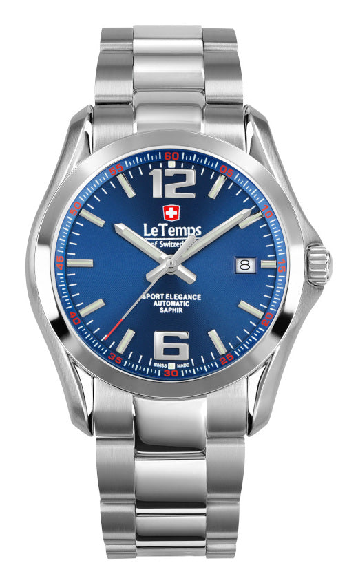 Sport Elegance Gent Automatik Herrenuhr mit silbernem Edelstahlarmband