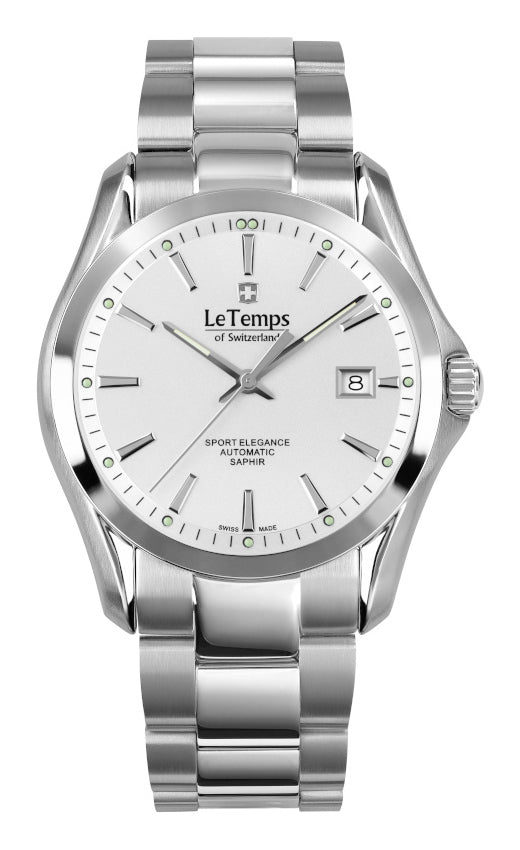 Sport Elegance Gent Automatik Herrenuhr mit silbernem Edelstahlarmband