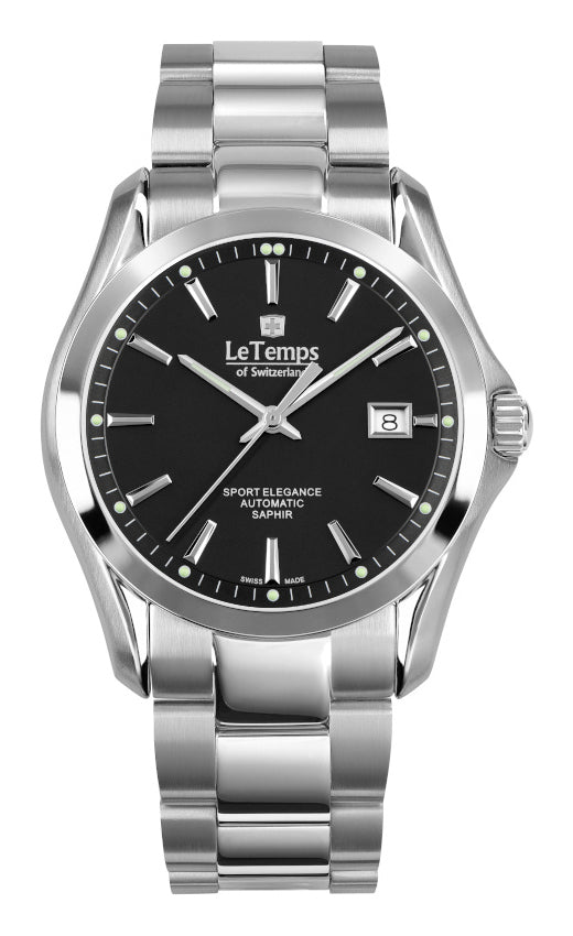 Sport Elegance Gent Automatik Herrenuhr mit silbernem Edelstahlarmband