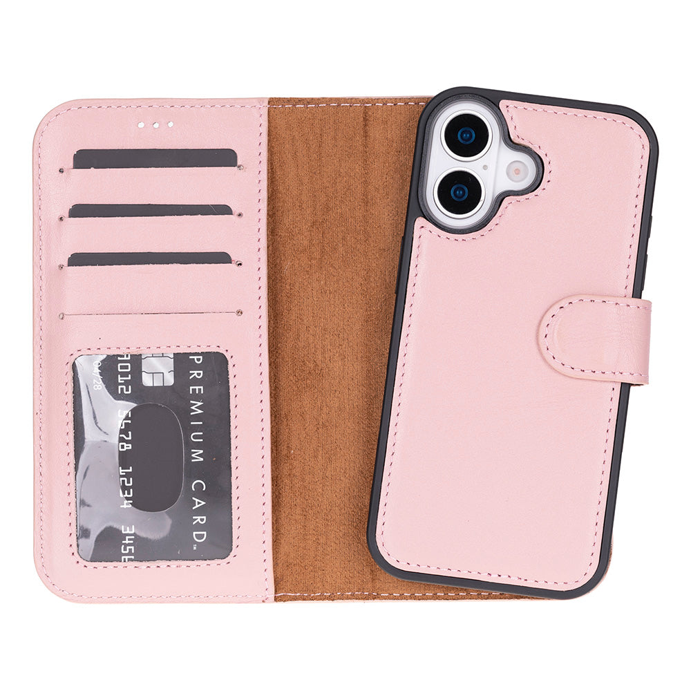 iPhone 17 Magic Wallet Echtleder Geldbörsenhülle