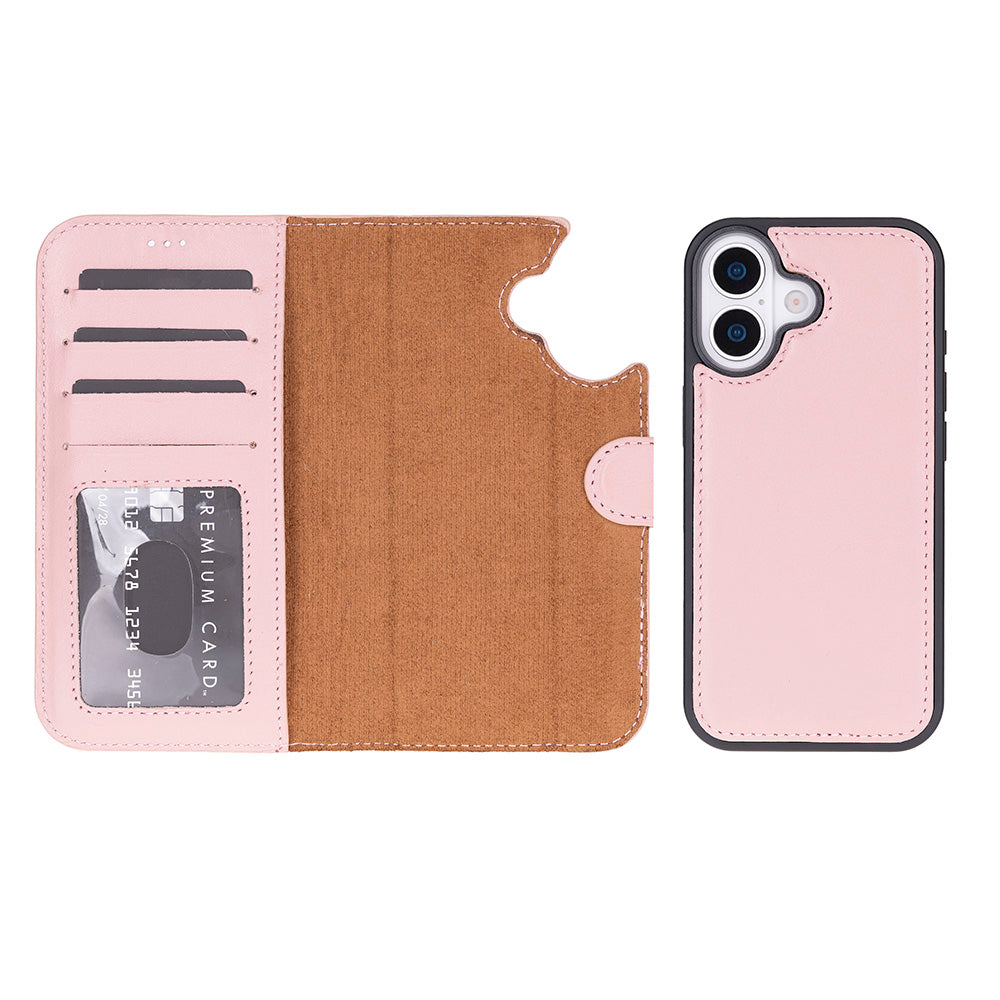 iPhone 17 Magic Wallet Echtleder Geldbörsenhülle