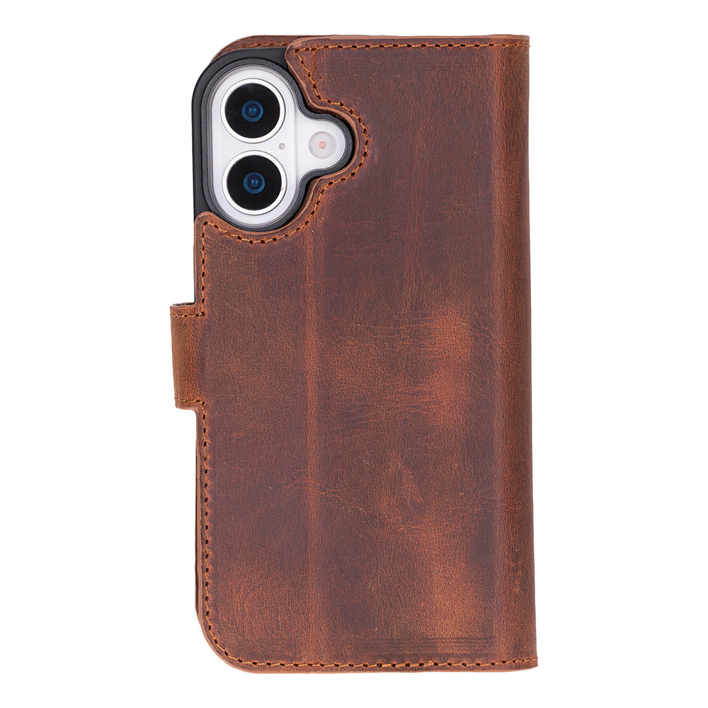 iPhone 17 Magic Wallet Echtleder Geldbörsenhülle