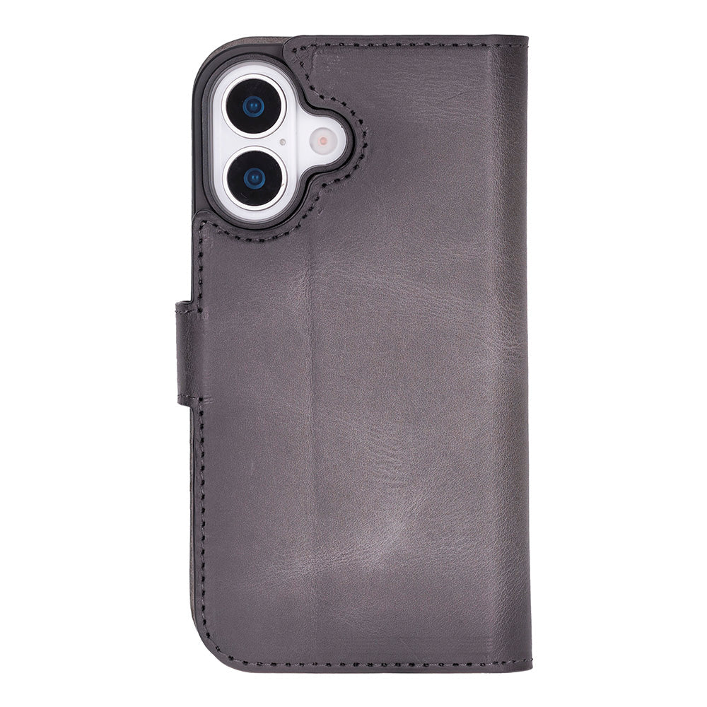 iPhone 17 Magic Wallet Echtleder Geldbörsenhülle