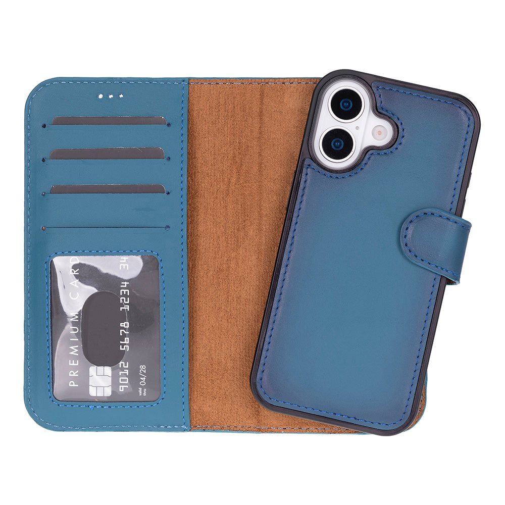 iPhone 17 Magic Wallet Echtleder Geldbörsenhülle