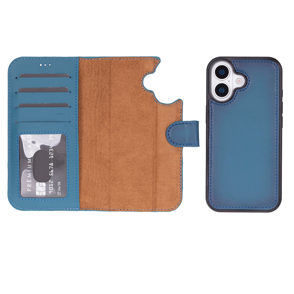 iPhone 17 Magic Wallet Echtleder Geldbörsenhülle