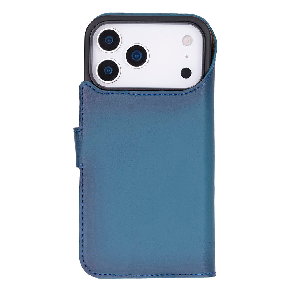 iPhone 17 Pro (6.3") Magic Wallet Echtleder Geldbörsenhülle