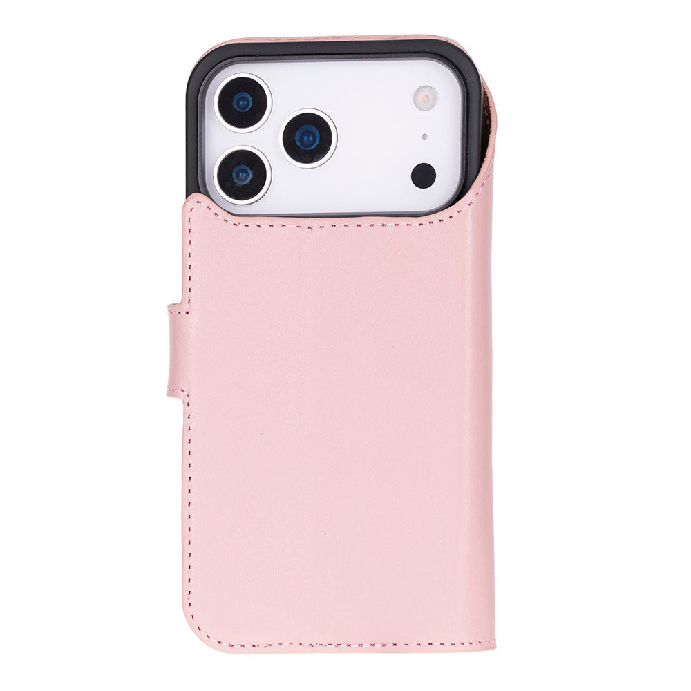 iPhone 17 Pro (6.3") Magic Wallet Echtleder Geldbörsenhülle