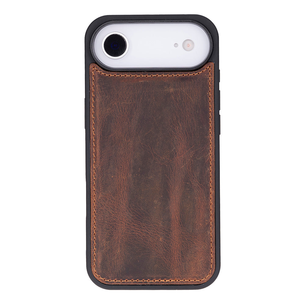 iPhone 17 Air Magic Wallet Echtleder Geldbörsenhülle (Rot, Schwarz, Tan, Rosa, Grau, Blau, Braun,)