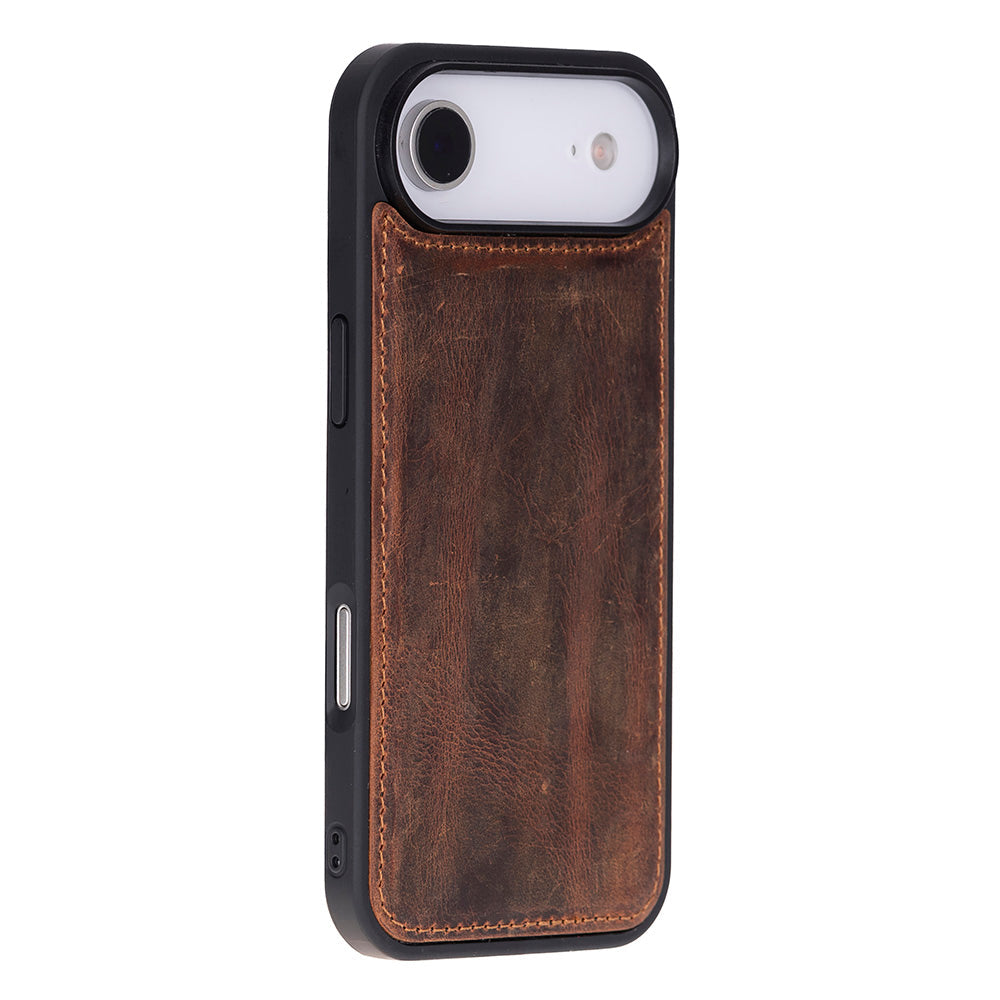 iPhone 17 Air Magic Wallet Echtleder Geldbörsenhülle (Rot, Schwarz, Tan, Rosa, Grau, Blau, Braun,)