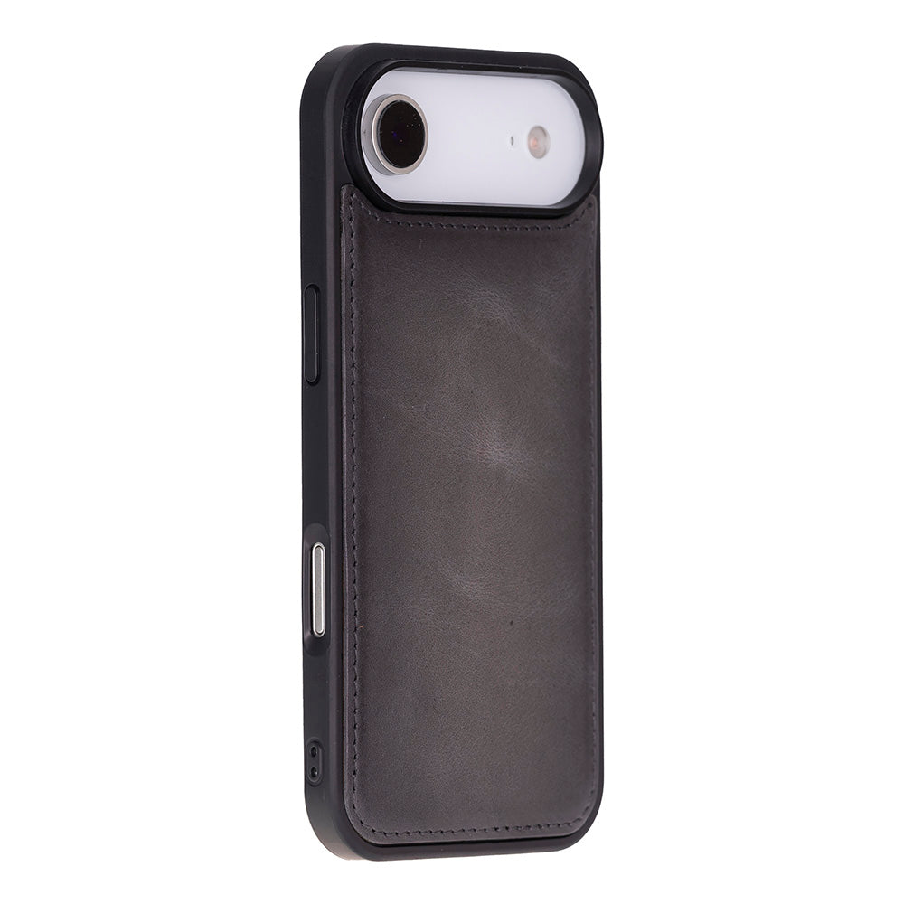 iPhone 17 Air Magic Wallet Echtleder Geldbörsenhülle (Rot, Schwarz, Tan, Rosa, Grau, Blau, Braun,)