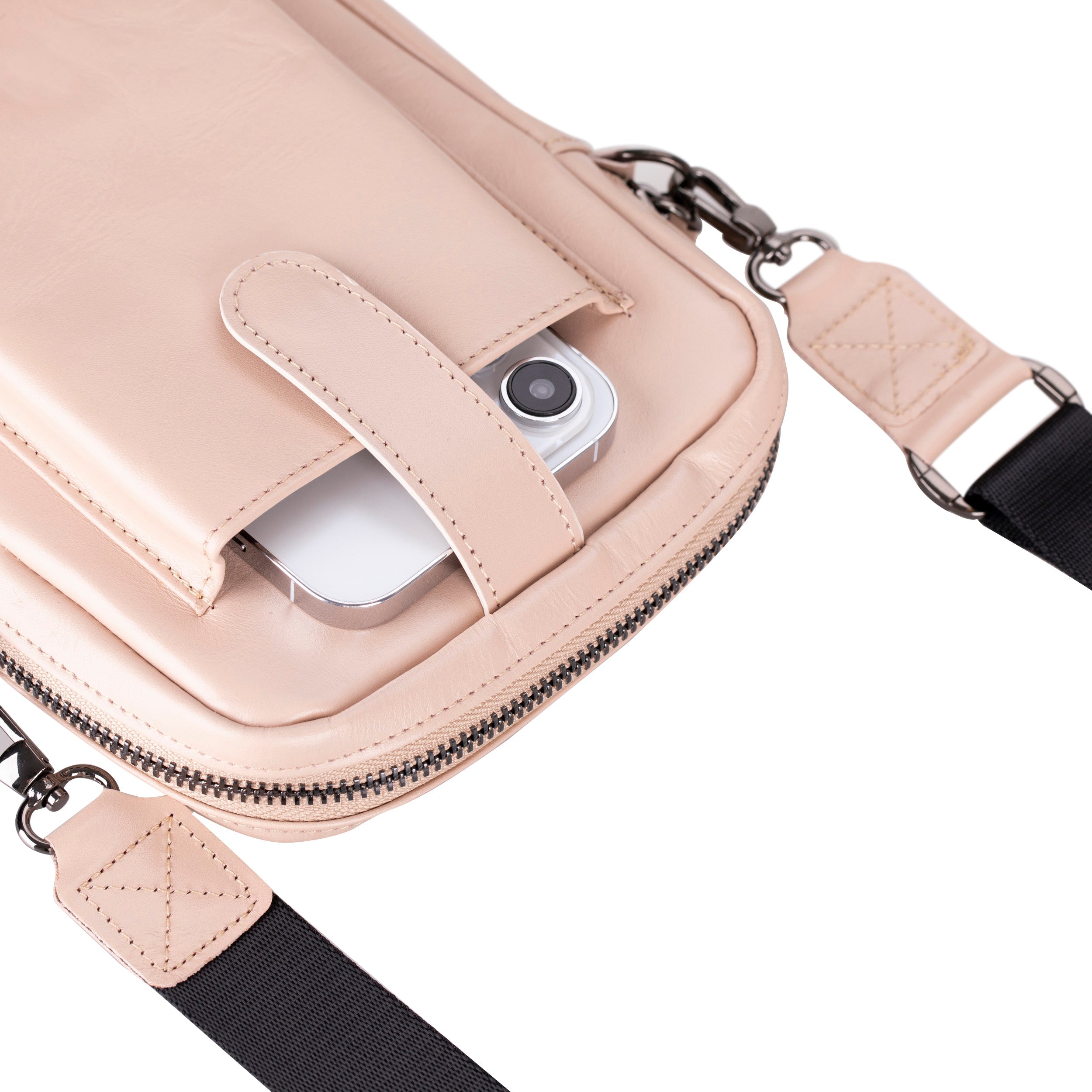 Pisa Echtleder-Crossbody-Tasche – Stil & Funktionalität vereint