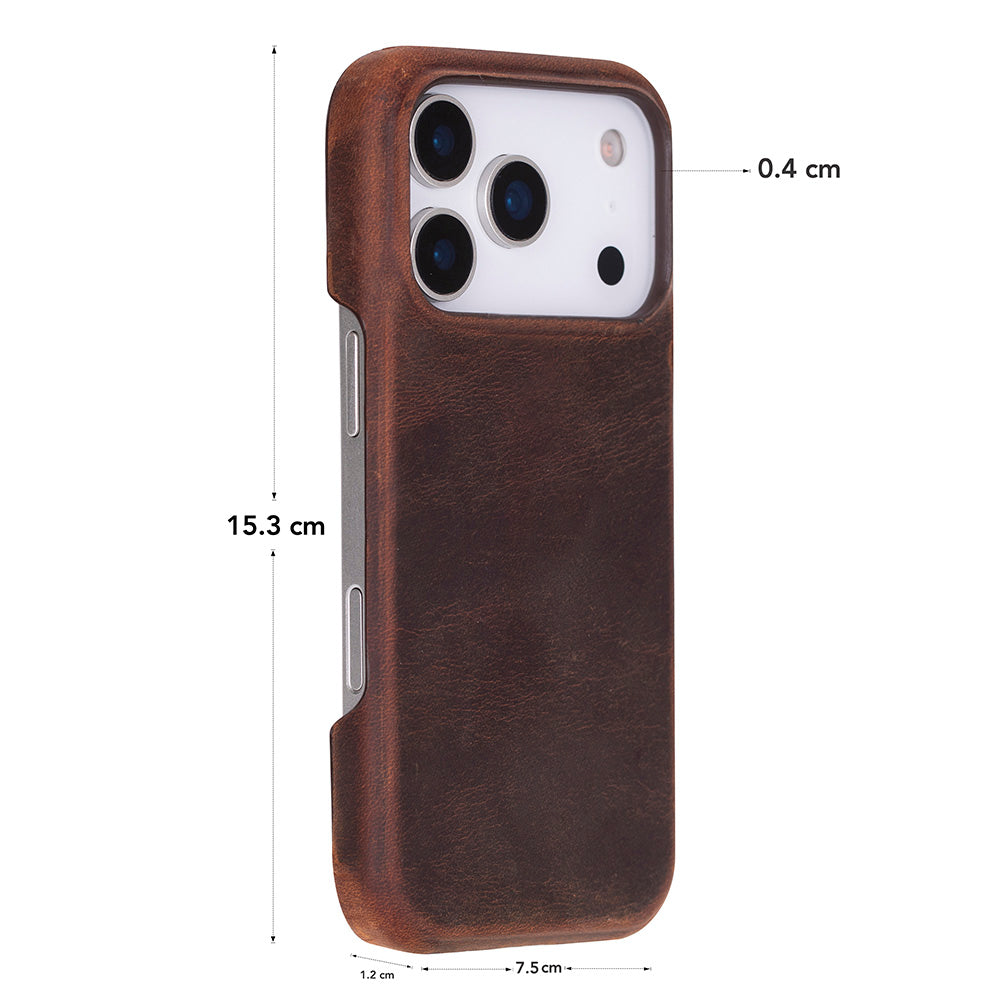 iPhone 17 Pro (6.3") Ultimate Jacket Echtleder Dünne Hülle