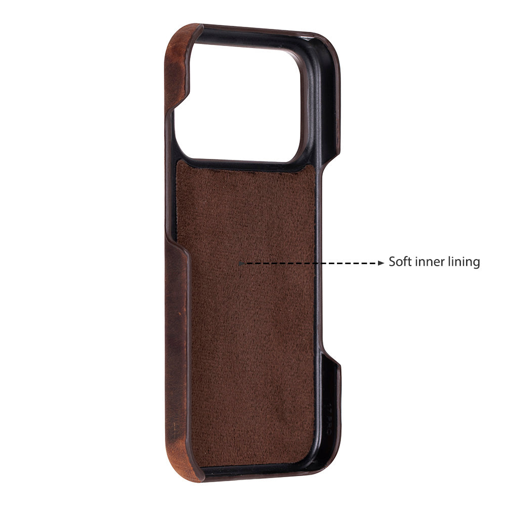 iPhone 17 Pro (6.3") Ultimate Jacket Echtleder Dünne Hülle