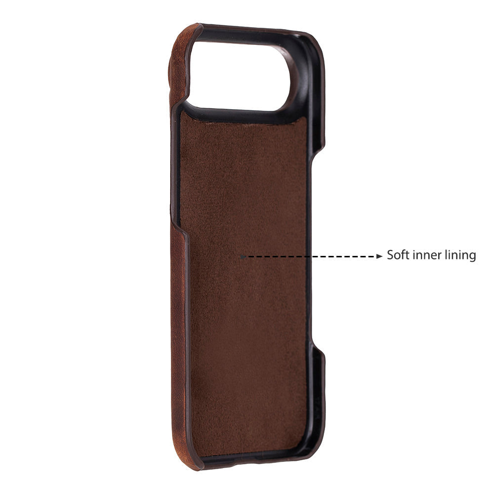 iPhone 17 Air (6.9") Ultimate Jacket Echtleder Dünne Hülle