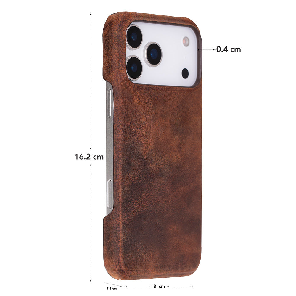 iPhone 17 Pro Max (6.9") Ultimate Jacket Echtleder Dünne Hülle