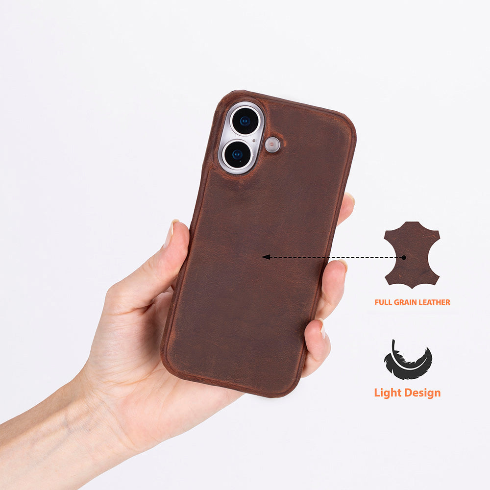 iPhone 17 (6.3") Ultimate Jacket Echtleder Dünne Hülle