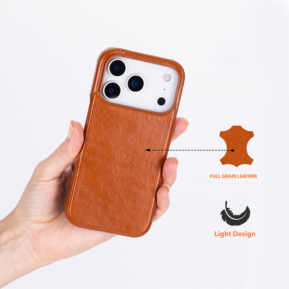 iPhone 17 Pro (6.3") Ultimate Jacket Echtleder Dünne Hülle