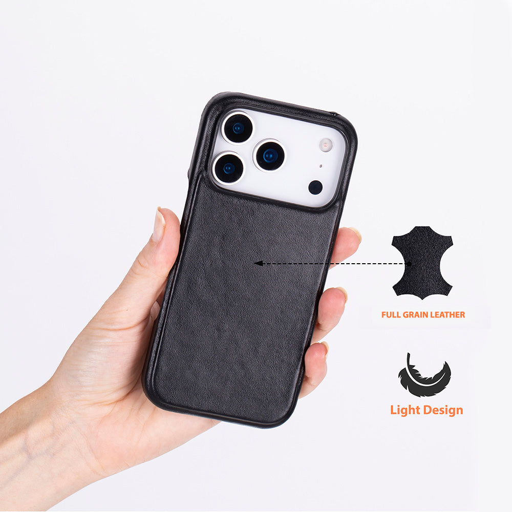 iPhone 17 Pro (6.3") Ultimate Jacket Echtleder Dünne Hülle
