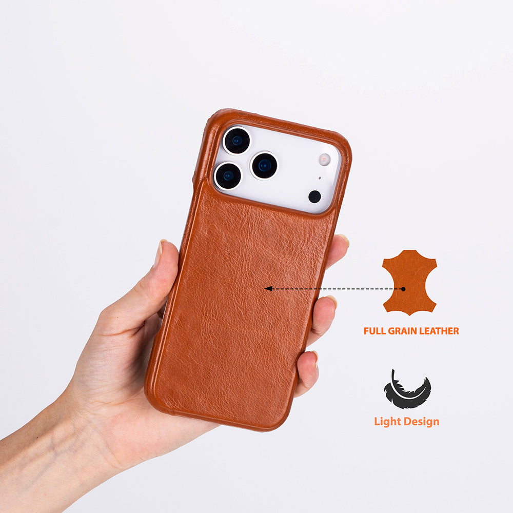 iPhone 17 Pro Max (6.9") Ultimate Jacket Echtleder Dünne Hülle